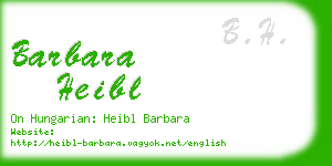 barbara heibl business card